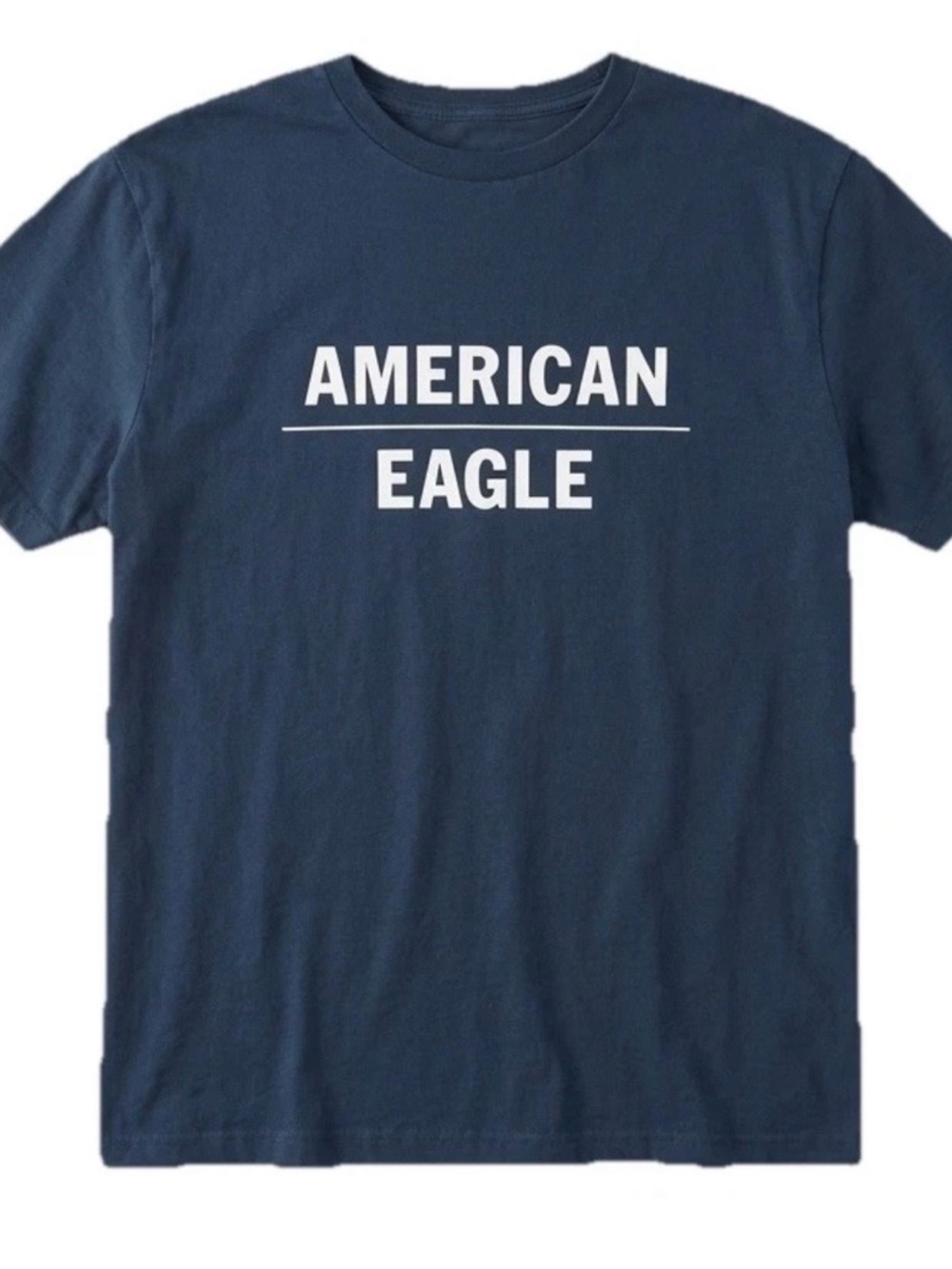 American Eagle T-Shirt Mens Large Blue Short Sleeve Graphic Tee Crew Neck